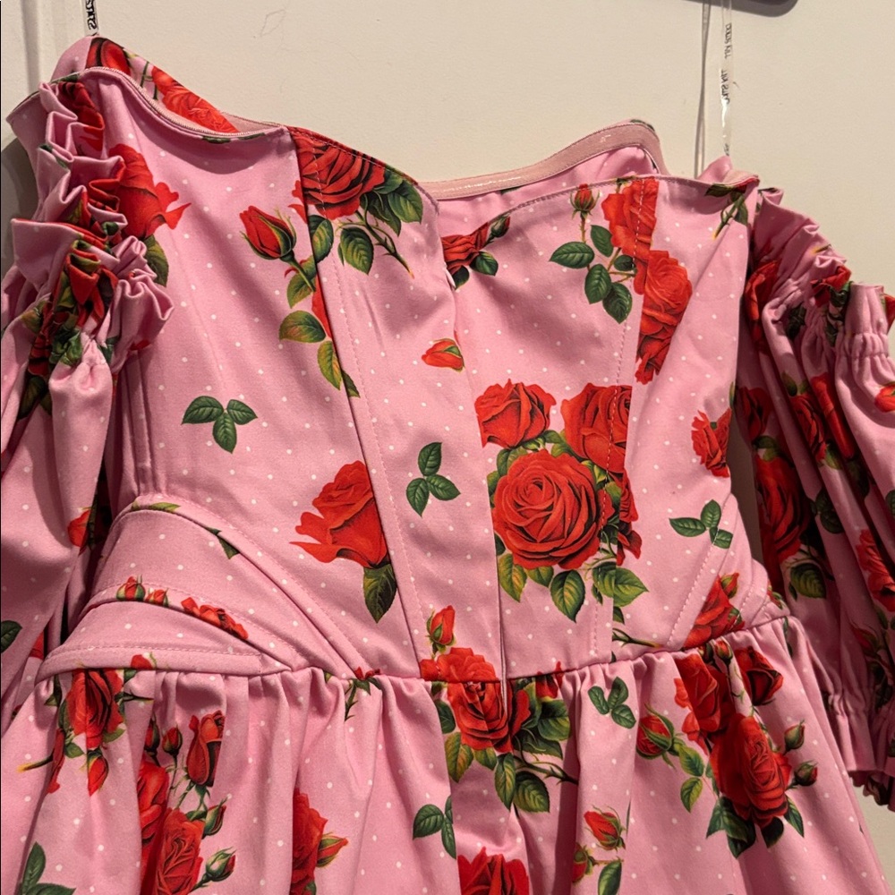 Sugar Thrillz Holding Court Corset Dress Pink size xs - Picture 4 of 6